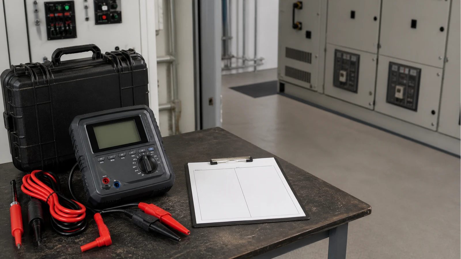 Plant engineer comparing hire and buy options for a 5kV insulation resistance tester