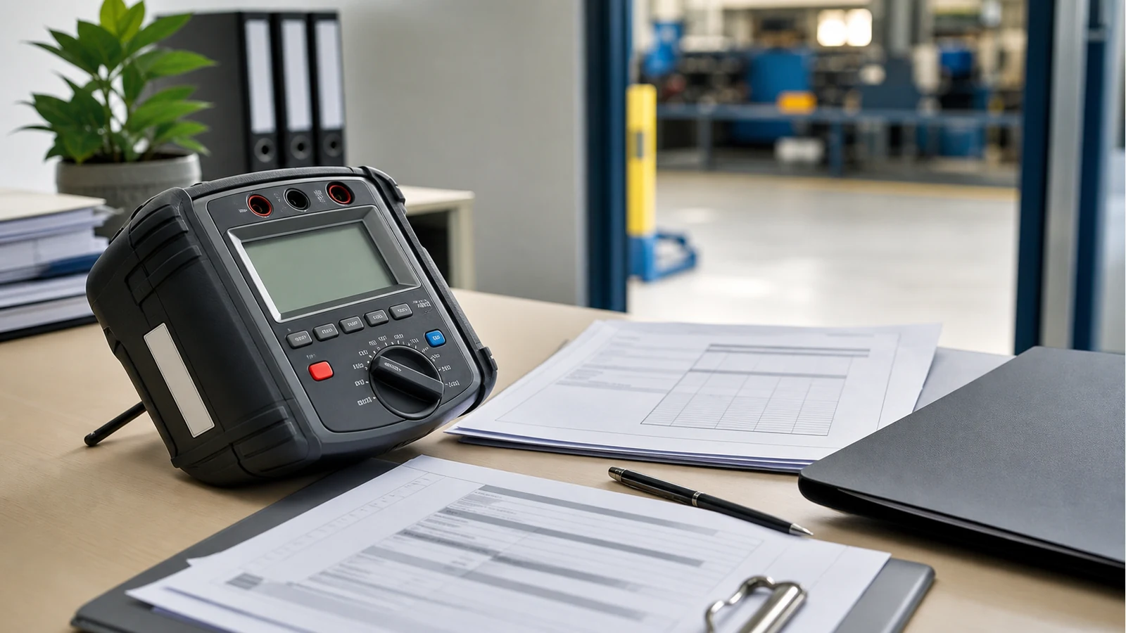 UK buyer reviewing calibration paperwork requirements for an insulation resistance tester